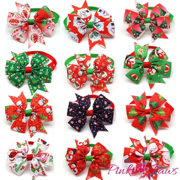 Christmas Pinwheel 1 (30 Pieces) Bow Ties