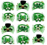 St Patrick's Day Mesh Bow Ties (50 pieces)