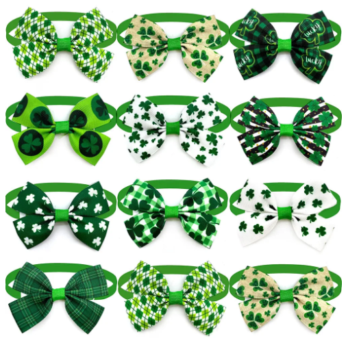 St Patrick's Day Small Double Bow Ties (20 pieces)