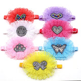 Rhinestone Lace Bow Ties (21 pieces)