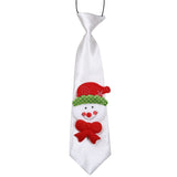 Plain Long Christmas Necktie with Motif (20 pieces)