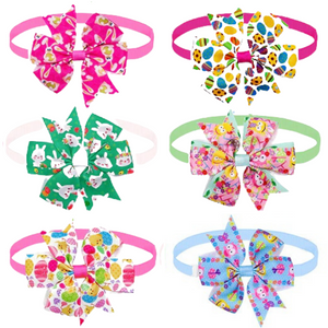 Easter Pinwheel dog tie