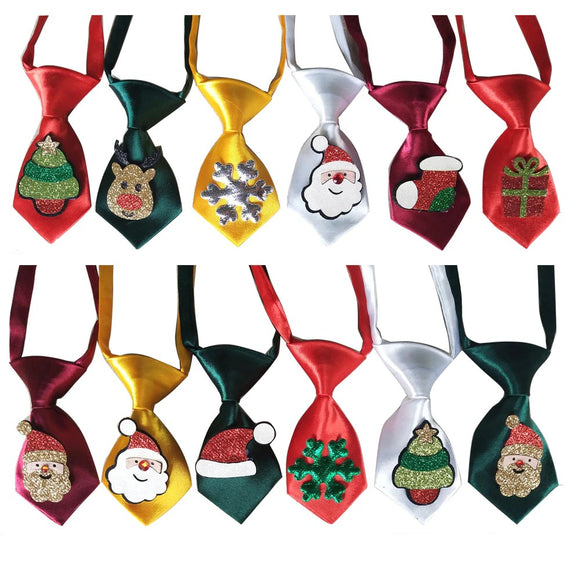 Plain Christmas Necktie with Motif (20 pieces)