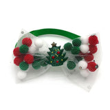 Christmas Mesh Pom Pom with Motif (50 pieces)