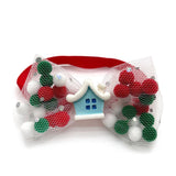 Christmas Mesh Pom Pom with Motif (50 pieces)