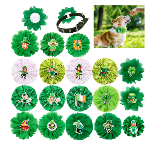 St Patrick's Day Collar Flower (50 pieces)