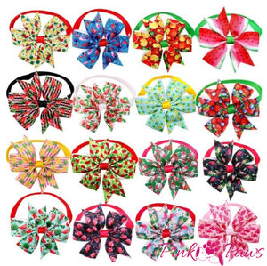 Bulk Flamingo And Fruit Pinwheel Ties (100 Pieces)