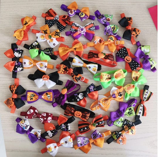 Bulk Assorted Halloween Bows (100 pieces)
