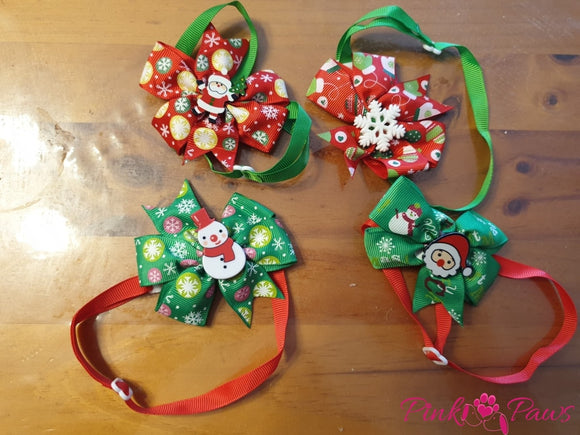 Christmas Resin Pattern bow tie