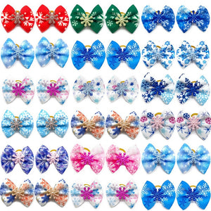 Snowflake Hair Bow (100 pieces)