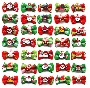 Christmas Hair Bow with Motif (50 pieces)