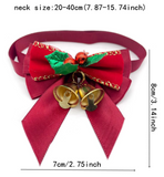 Christmas Holly Bell Bow (20 pieces)