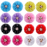 Glitter Pearl Collar Flower (50 pieces)