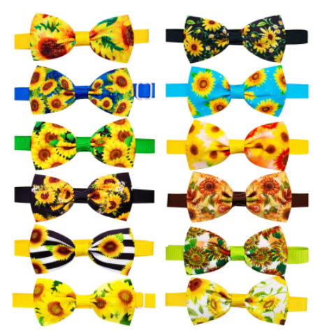 Sunflower Bow Ties (20 pieces)