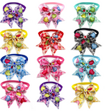 Valentine Gem Loveheart Double Bow (20 pieces)